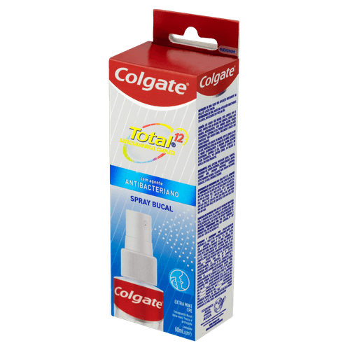 Enxaguante Bucal Total Extra Mint 60ml Sem Álcool Cloreto de Cetilpiridínio Colgate