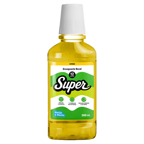 Enxaguante Bucal Super 12h Melão e Menta com Flúor - 500ml