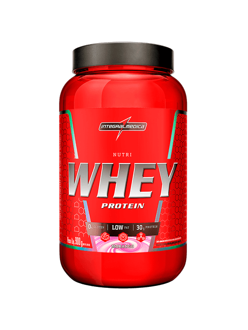 Nutri Whey Protein Pote 900g Morango