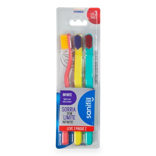 Kit Escova De Dentes Sanifil Infinite - Leve 3 Pague 2 - Sanifill