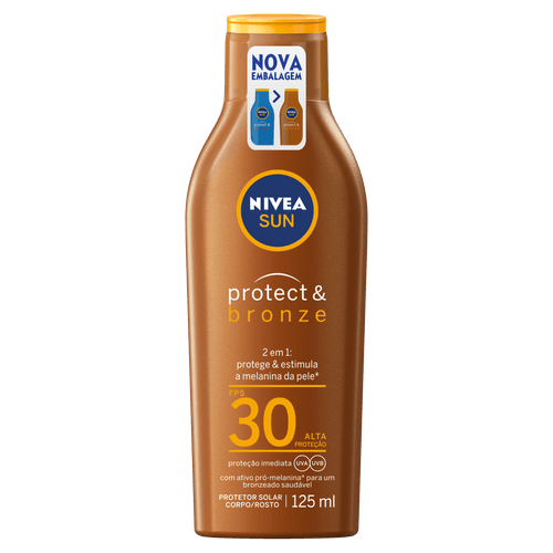 Protetor Solar Nivea Protect Bronze Fps30 125Ml - Nivea Sun