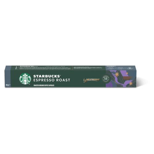 Café em Cápsula Starbucks Espresso Roast 10 Cápsulas Arábica Compatível Nespresso Nestlé