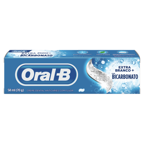 Creme Dental Oral-B Extra Branco+ Caixa 70g
