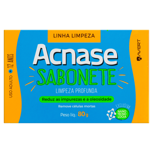 Sabonete Barra Clean Limpeza Profunda 80g Acnase