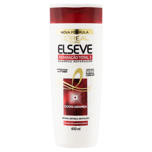 Shampoo Reparação Total 5+ 400ml Elseve