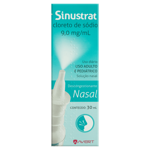 Solução Nasal Sinustrat Xylometazolina Avert 9,0mg/ml 30ml