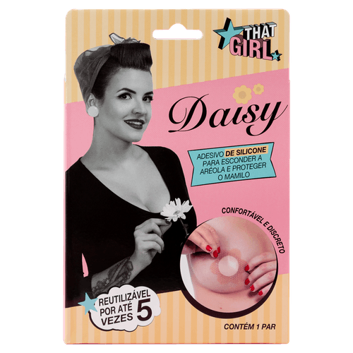 Adesivo para Seios Daisy Silicone Reutilizável 1 Par That Girl