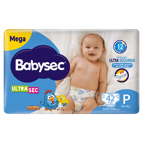 Fralda Babysec Ultra Mega P – 42 unidades