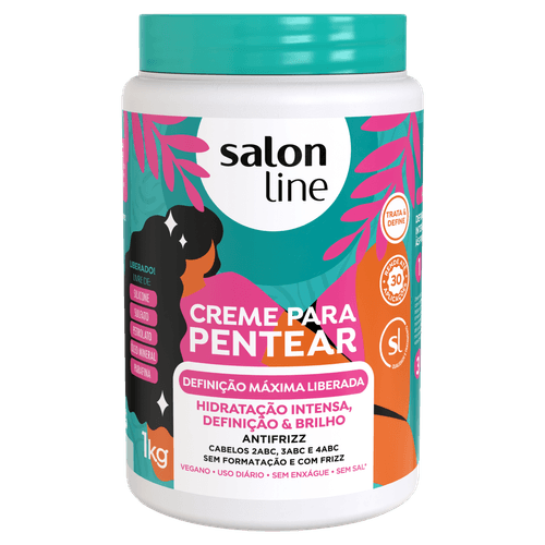 Creme para Pentear Definição Máxima Liberado 1kg Salon Line