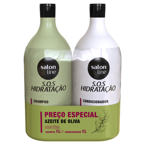 Kit Shampoo e Condicionador Ultra Cachos 1L Salon Line para Cachos e Crespos