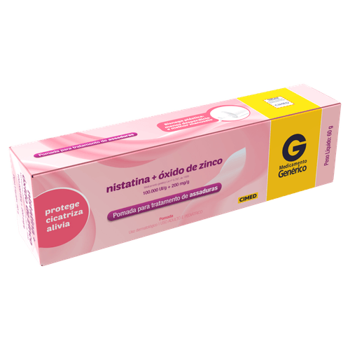 Nistatina + Óxido de Zinco - Pomada para Assaduras - 60g