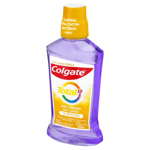 Enxaguante Bucal Total 12 500ml Sem Álcool com Zinco e CPC Colgate