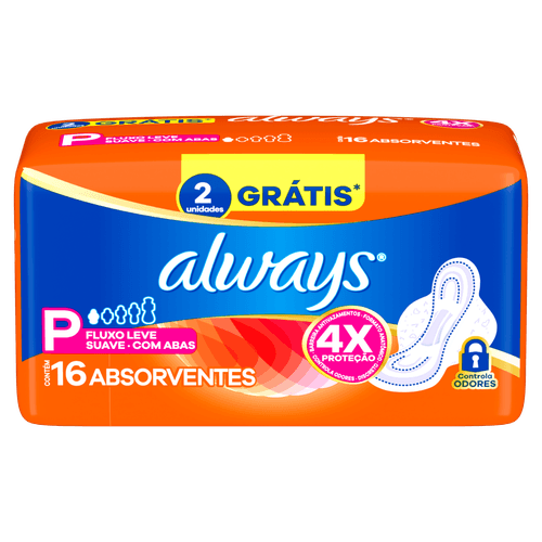 Absorvente Super Proteção Suave com Abas 16 un Always