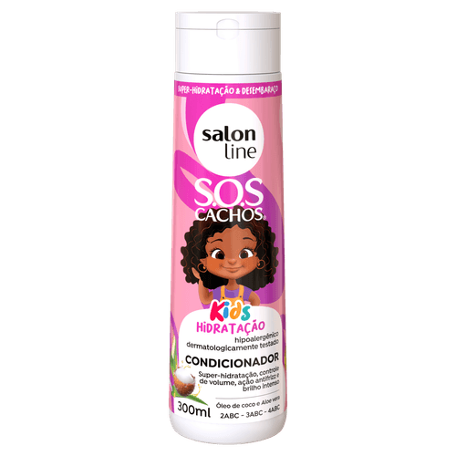 Condicionador Infantil S.O.S Cachos Kids 300ml Frutal - Salon Line