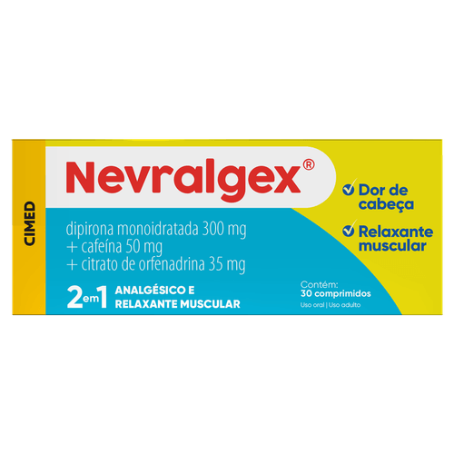Nevralgex 300 + 50 + 35mg 30 Comprimidos