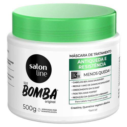 Máscara Capilar Bomba Antiqueda 500g Salon Line