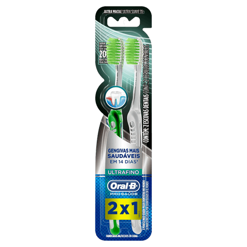 Kit Escova Oral B Ultrafino - Leve 2 Pague 1 - Oral B Pro Saude