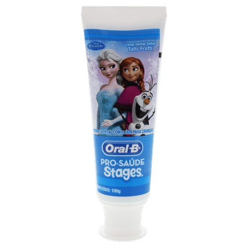 Creme Dental Infantil Oral-B Stages Frozen 100g Tutti-Frutti - Proteção Anticárie