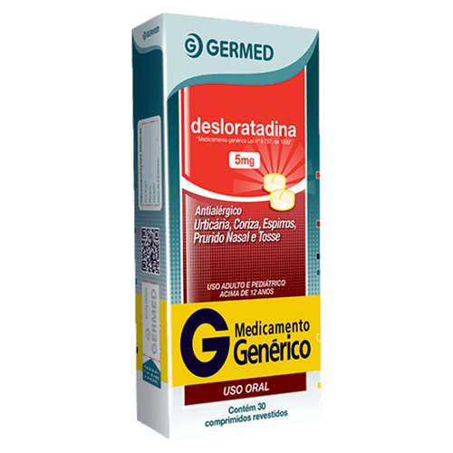 Desloratadina 5mg 30 Comprimidos Revestidos - Genérico - Germed