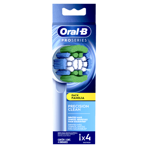 Refil Escova Dental Elétrica Precision Clean 4 Unidades Cerdas X Oral-B