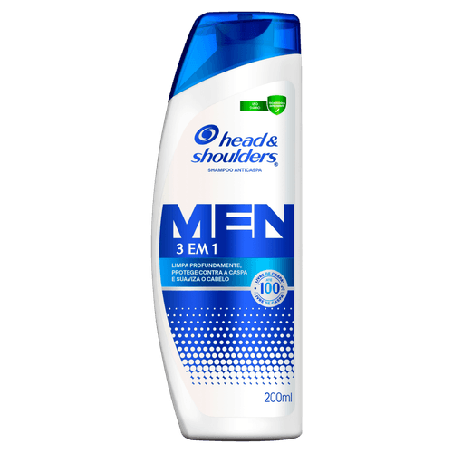 Shampoo Anticaspa Men 3 em 1 200ml Head & Shoulders