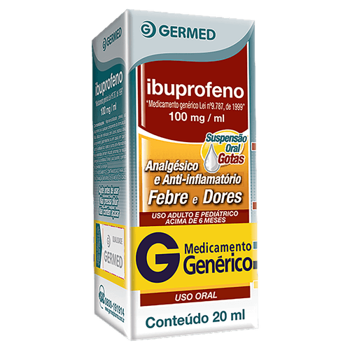 Ibuprofeno Germed Suspensão Oral 100mg - 20ml
