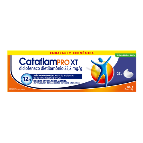 Cataflam Pro XT Caixa 100g Gel Embalagem Econômica