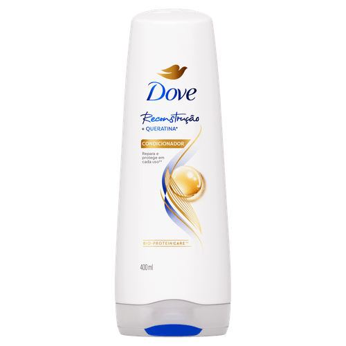Condicionador Dove Reconstrução + Queratina Frasco 400ml