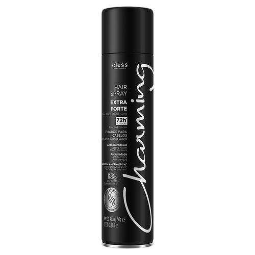 Hair Spray Fixador Extra Forte Jato Seco 400ml Charming