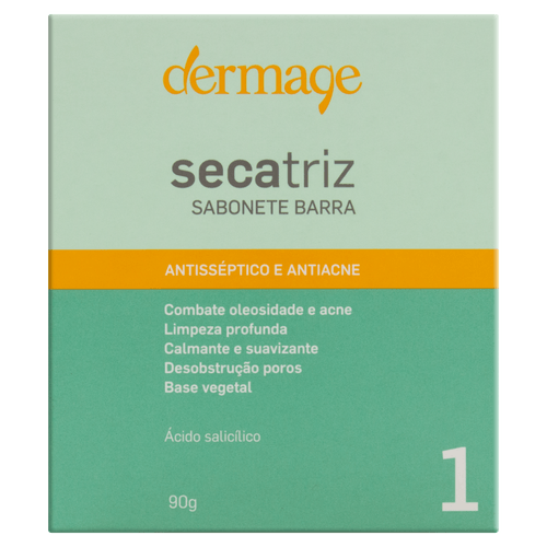 Sabonete Facial Secatriz Antisséptico Antiacne 90g Dermage