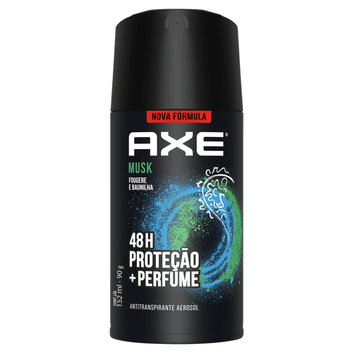 Desodorante Antitranspirante Aerossol Musk 152ml Axe