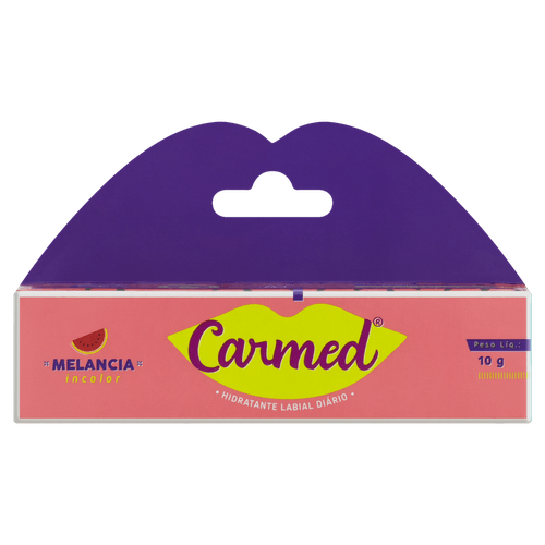 Hidratante Labial Carmed Melancia Incolor Gloss 10g Cimed