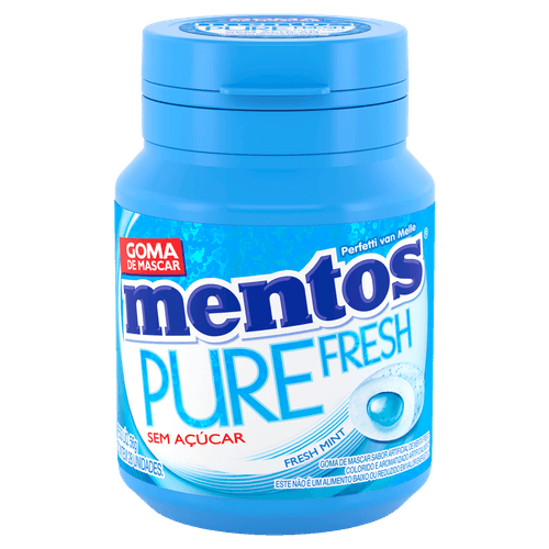 Chiclete Mentos Pure Fresh - Menta - 56g
