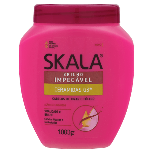 Creme de Tratamento Capilar Skala Ceramidas G3 1000g Pote para Cabelos Opacos