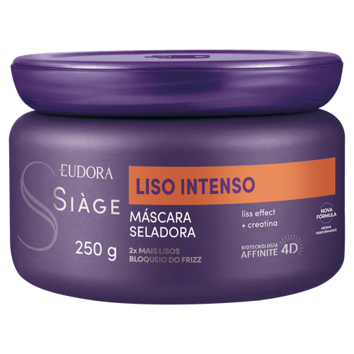 Máscara de Tratamento Siàge Liso Intenso 250g Eudora Antifrizz