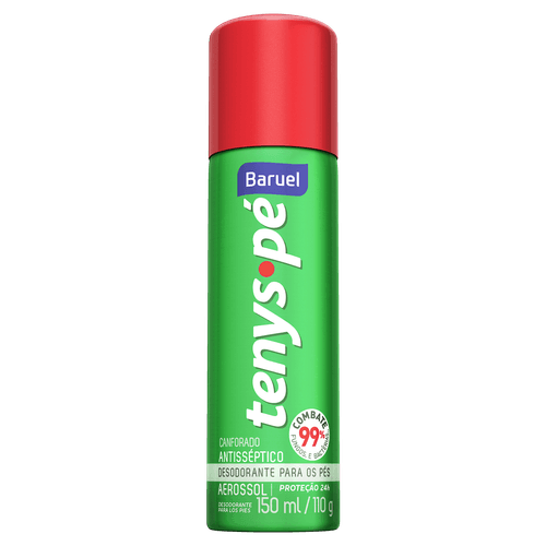 Desodorante Aerossol para os Pés Tenys Pé 150ml Canforado Baruel
