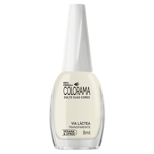Esmalte Cremoso Natural Via Láctea Transparente 8ml - Colorama