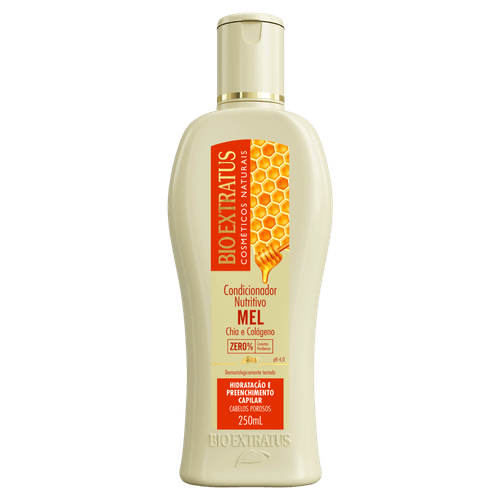 Condicionador Mel 250ml Bio Extratus para Cabelos Secos e Danificados