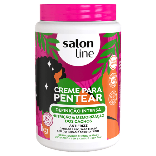 Creme para Pentear Definição Intensa Cachos 1kg Salon Line
