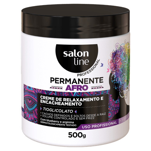 Creme Salon Line Afro Encacheamento 500G - Salon Line Afro