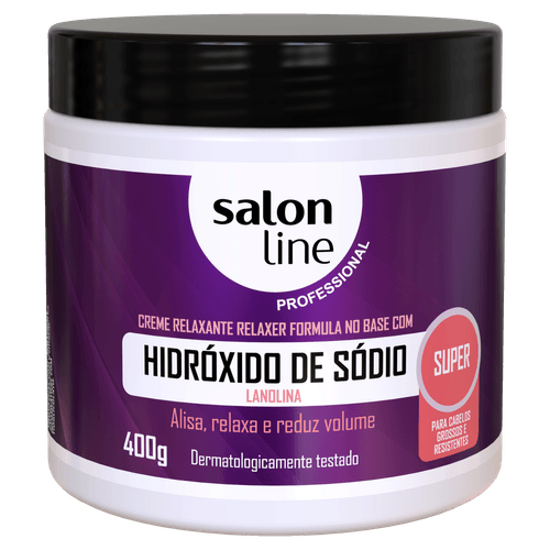 Creme Relaxante Sod Sup 400g Salon Line para Cabelos Grossos