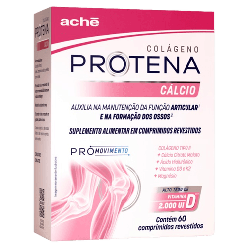 Suplemento Protena Cálcio Pro Movimento Vitamina D3 e K2 - 60 comprimidos