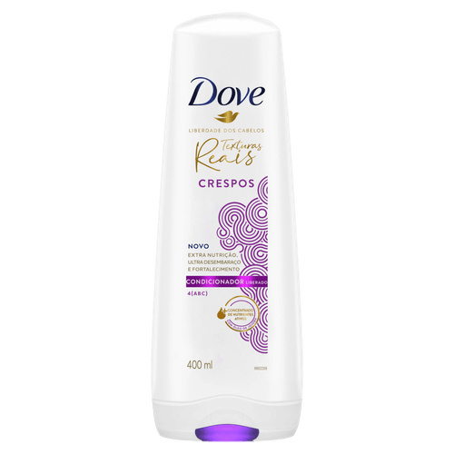 Condicionador Dove Texturas Reais Crespos Frasco 400ml