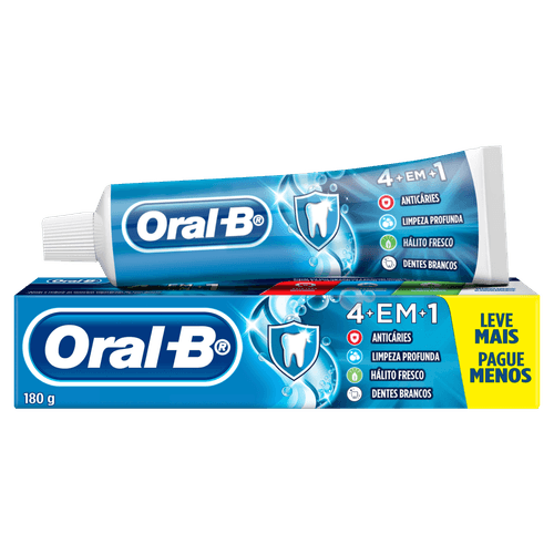 Creme Dental 4 em 1 Oral-B Leve mais Pague menos - 180g