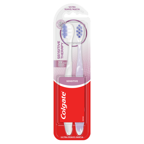 Escova Dental Ultramacia Colgate Sensitive Therapy - 2 Unidades