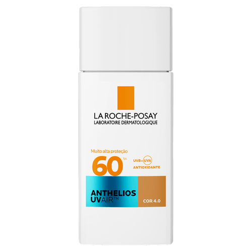 ANTHELIOS Protetor Solar Facial FPS 60 Cor Média 45ml UVAir Toque Seco Pele Sensível
