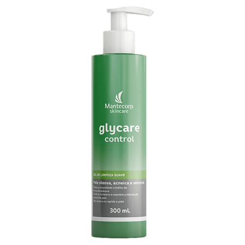 Gel de Limpeza Suave Glycare Control Verde 300 mL Mantecorp