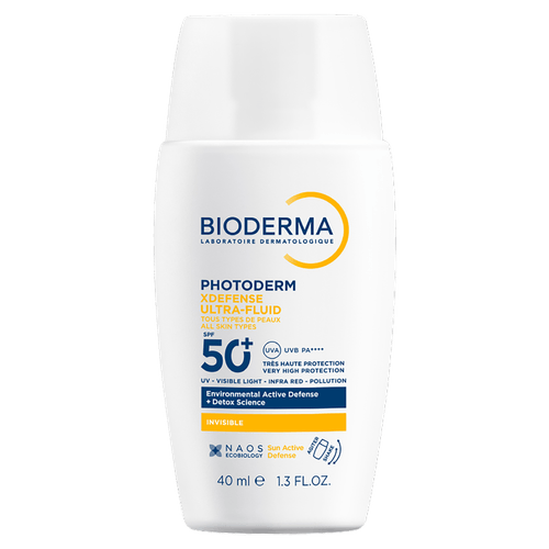 Protetor Solar Facial Invisible FPS 60 Bioderma Photoderm XDefense Ultra-Fluid - 40ml