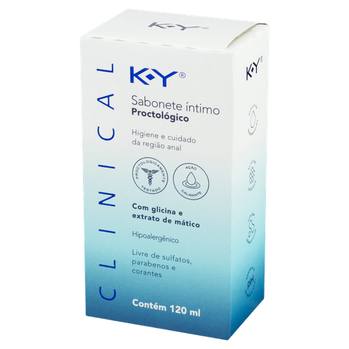 Sabonete Líquido Íntimo Proctológico K-Y Clinical - 120ml