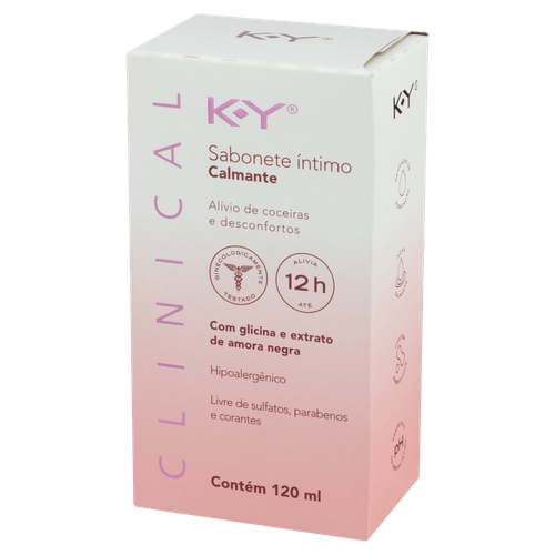 Sabonete Líquido Íntimo Calmante K-Y Clinical - 120ml